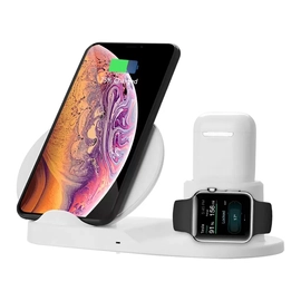Xprotector 3in1 Qi töltőállomás - Apple iPhone, Watch, Apple Airpods - Fehér