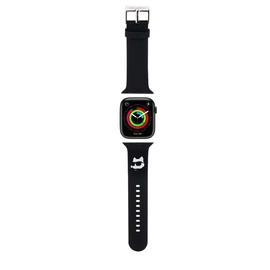 Karl Lagerfeld óraszíj fekete KLAWLSLCNK Apple Watch 42mm / 44mm / 45mm / 49mm