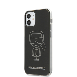 Karl Lagerfeld tok fekete (KLHCP12SPCUMIKBK) Apple Iphone 12 Mini készülékhez