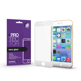 Xprotector XPRO Nano Glass kijelzővédő fehér kerettel Apple iPhone 7 / 8 / SE 2020 / SE 2022 készülékhez