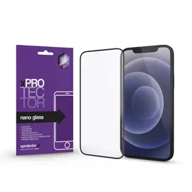 Xprotector XPRO Nano Glass kijelzővédő fekete kerettel Apple iPhone 12 Mini készülékhez