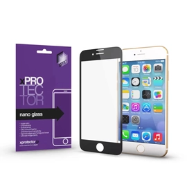 Xprotector XPRO Nano Glass kijelzővédő fekete kerettel Apple iPhone 7 / 8 / SE 2020 / SE 2022 készülékhez