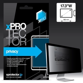 Xprotector XPRO Privacy kijelzővédő fólia Monitor 17.3″ W 383x215mm