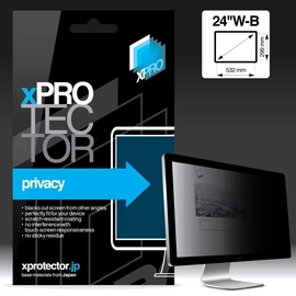 Xprotector XPRO Privacy kijelzővédő fólia Monitor 24″ W-B 532x299mm