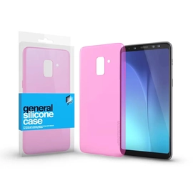 Xprotector Szilikon tok Case Pink ultra vékony 0.33 mm Samsung A8 2018 készülékhez