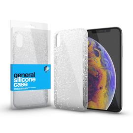 Xprotector XPRO Szilikon tok ultravékony csillámos átlátszó Samsung S21+ készülékhez