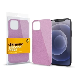 Xprotector XPRO Szilikon tok Diamond Pink Apple iPhone 12 Mini készülékhez