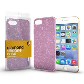 Xprotector XPRO Szilikon tok Diamond Pink Apple iPhone 7 / 8 / SE 2020 / SE 2022 készülékhez