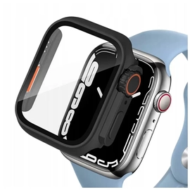 Tech-Protect tok DEFENSE 360 Fekete / Narancs színű, Apple Watch 44mm készülékhez