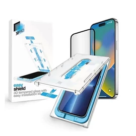 Xprotector XPRO™ Easy Shield 3D 1+1 kijelzővédő üveg / üvegfólia, felhelyező készlettel Apple iPhone 15 Plus készülékhez