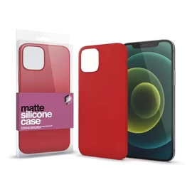 Xprotector XPRO™ Szilikon matte tok ultravékony korallpiros Apple iPhone 15 készülékhez
