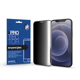 Xprotector XPRO™ Tempered Glass 0.33 Full 3D Black FG PRIVACY kijelzővédő üveg / üvegfólia Apple iPhone 15 Pro készülékhez