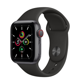 Apple Watch SE GPS 40 mm asztroszürke alumíniumtok, fekete sportszíj