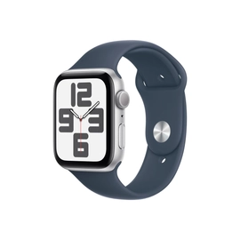 Apple Watch SE (2023) GPS 40mm ezüst alumíniumtok, viharkék sportszíj - M/L