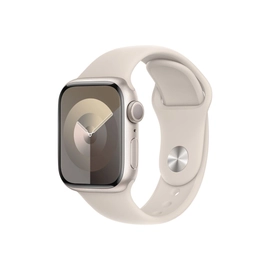 Apple Watch Series 9 GPS 41 mm csillagfény alumíniumtok, csillagfény sportszíj - S/M