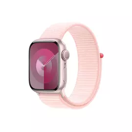 Apple Watch Series 9 GPS 41 mm rózsaszín alumíniumtok, világos rózsaszín sportpánt