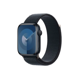 Apple Watch Series 9 GPS 45 mm éjfekete alumíniumtok, éjfekete sportpánt