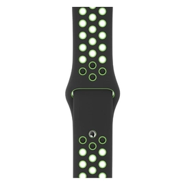 Apple Watch 38/40mm Nike sportszíj, fekete-lime