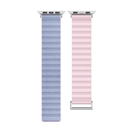Phoner Apple Watch mágneses műbőr/szilikon 38/40/41mm, rózsaszín/kék
