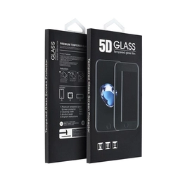 Apple iPhone 14 Pro Max, 5D Full Glue hajlított tempered glass kijelzővédő üvegfólia, fekete