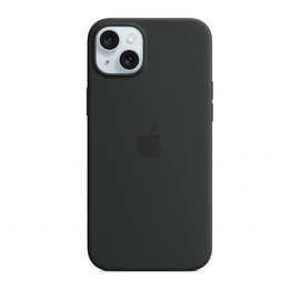 Apple iPhone 15 Plus MagSafe szilikontok, fekete