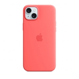 Apple iPhone 15 Plus MagSafe szilikontok, guava