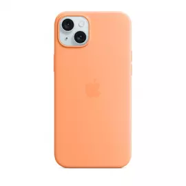 Apple iPhone 15 Plus MagSafe szilikontok, narancssörbet