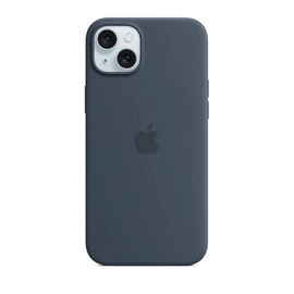 Apple iPhone 15 Plus MagSafe szilikontok, viharkék