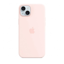 Apple iPhone 15 Plus MagSafe szilikontok, világos rózsaszín