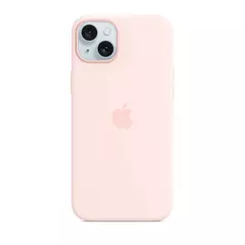 Apple iPhone 15 Plus MagSafe szilikontok, világos rózsaszín