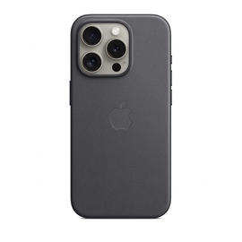 Apple iPhone 15 Pro FineWoven-szövettok MagSafe, fekete