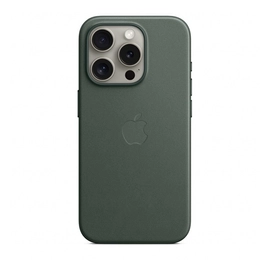 Apple iPhone 15 Pro FineWoven-szövettok MagSafe, örökzöld