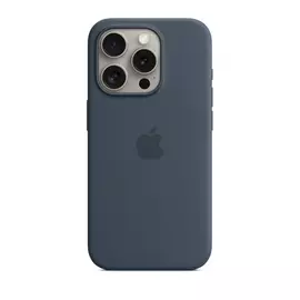 Apple iPhone 15 Pro MagSafe szilikontok, viharkék