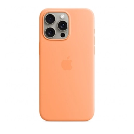 Apple iPhone 15 Pro Max MagSafe szilikontok, narancssörbet
