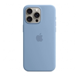Apple iPhone 15 Pro Max MagSafe szilikontok, télkék