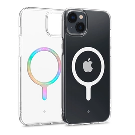 Caseology Capella Apple iPhone 14 Clear White MagSafe tok, átlátszó