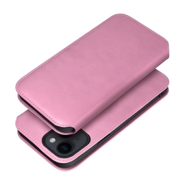 Dual Pocket Apple iPhone 15 Plus flip tok, rózsaszín