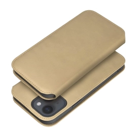 Dual Pocket Apple iPhone 15 Pro flip tok, arany