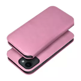 Dual Pocket Apple iPhone 15 flip tok, rózsaszín