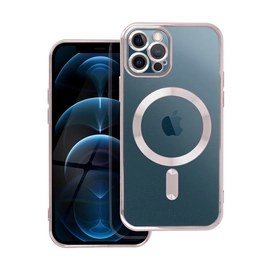 Electro Mag Apple iPhone 12 Pro MagSafe szilikon tok, rozéarany