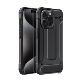 Forcell Armor hátlap tok, Apple iPhone 15 Pro , fekete