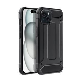 Forcell Armor hátlap tok, Apple iPhone 15, fekete