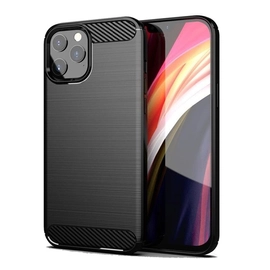 Forcell Carbon hátlap tok, Apple iPhone 15 Plus , fekete
