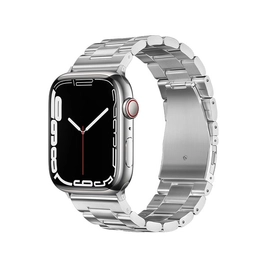 Forcell FA10 Apple Watch 38/40/41mm fém szíj, ezüst