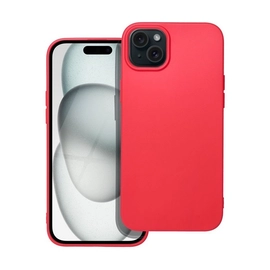 Forcell Soft Apple iPhone 15 Plus szilikon tok, piros