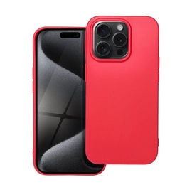 Forcell Soft Apple iPhone 15 Pro szilikon tok, piros