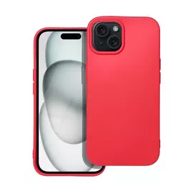 Forcell Soft Apple iPhone 15 szilikon tok, piros