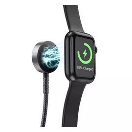 Hoco CW54 wireless töltő 2in1, ( Apple Watch + töltőkábel ) fekete