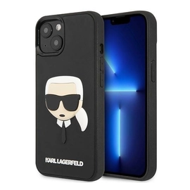 Karl Lagerfeld 3D Rubber Karl`s Head Apple iPhone 14 Plus hátlap tok, fekete
