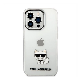 Karl Lagerfeld Choupette Body Apple iPhone 14 Pro Max hátlap tok, átlátszó